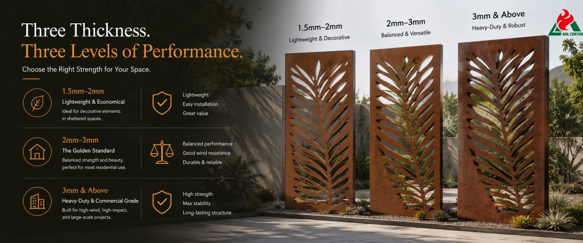Mainstream Thickness Specifications and Basic Characteristics of Weathering Steel Screens